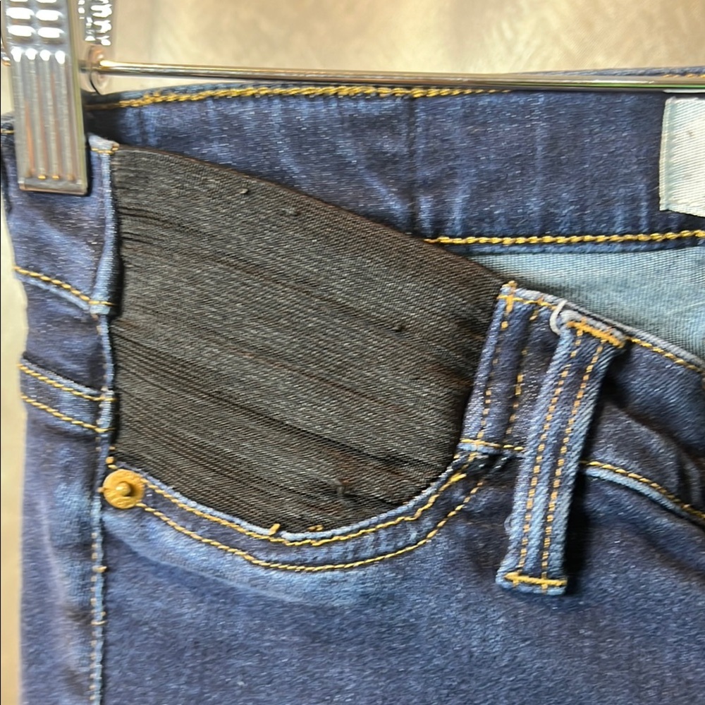 J Crew Maternity Toothpick Size 26 Dark Wash Stretch Skinny Jeans Ankle. (ord48) - Picture 13 of 13